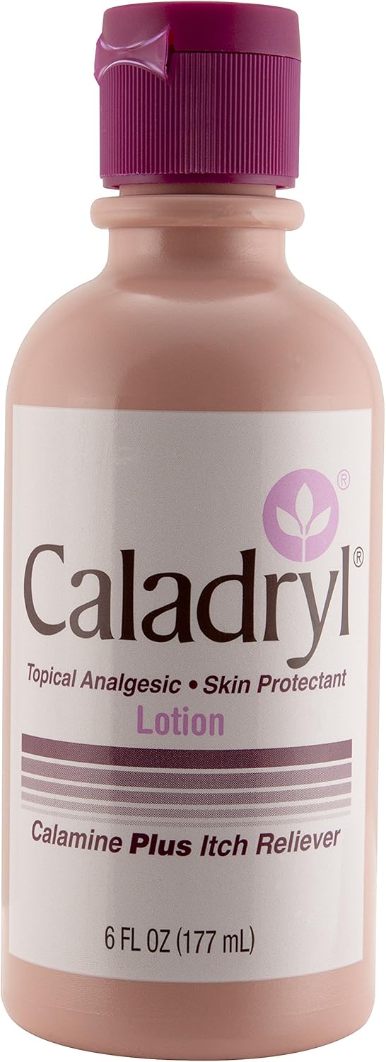 Calamine Lotion by Caladryl, Skin Protectant plus Itch Relief, 6 Fl Oz