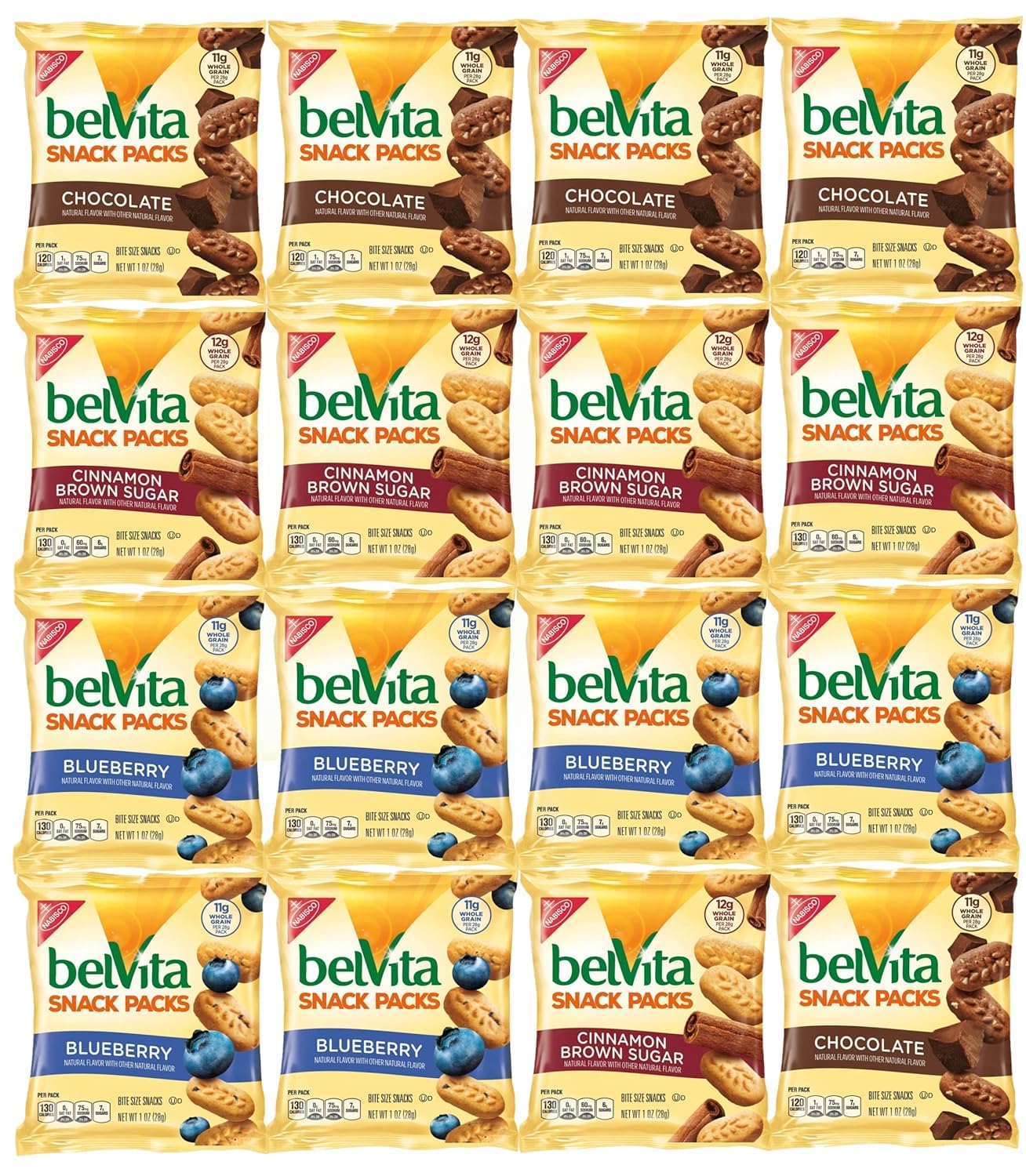 Belvita Breakfast Biscuits Bite-Size, Variety, 1 oz snack packs BelVita (12 Count)| Bonus Mystery Snack By MAJUU CONNECT INCLUDED.