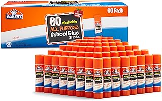 Elmer's All Purpose School Glue Sticks, Washable, 7 Grams, 60 Count