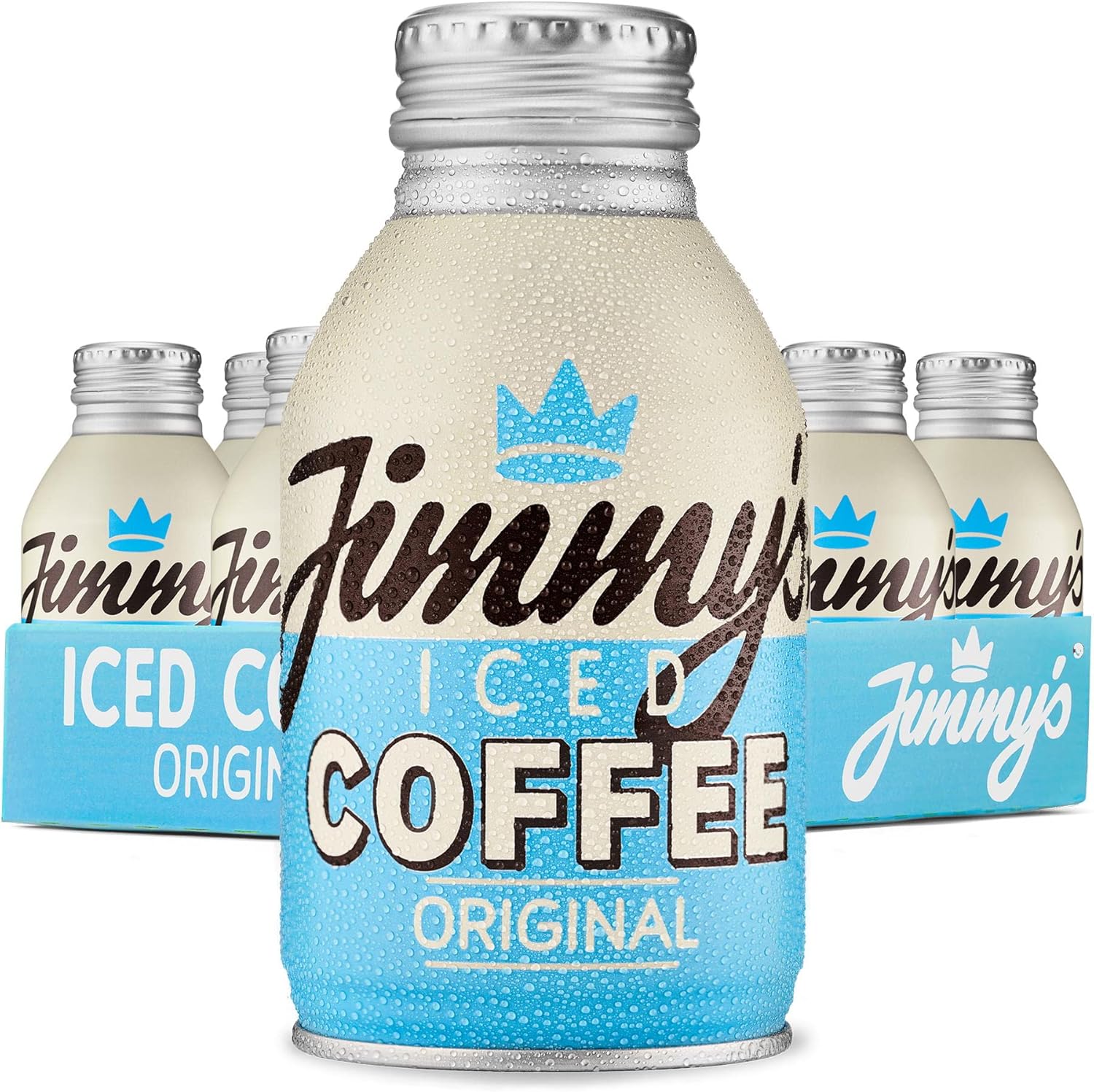 Jimmy's Iced Coffee Original BottleCan 12 x 275ml (Pack of 12) Refreshing Ready-to-drink Iced Latte Tins