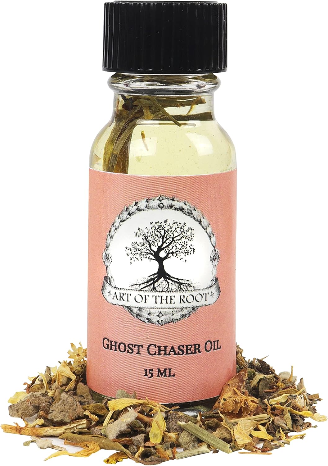 Ghost Chaser Oil 1/2 oz | Handmade with Herbs & Essential Oils | Negative Energy, Spirits, Ghosts, Witchcraft & Psychic Attacks Related Rituals | Wiccan Pagan Hoodoo Conjure Santeria