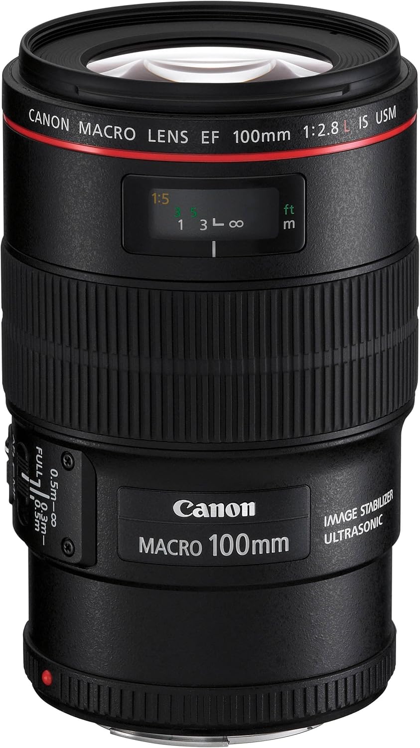 Canon EF 100mm f/2.8L IS USM Macro Lens for Canon Digital SLR Cameras, Lens Only