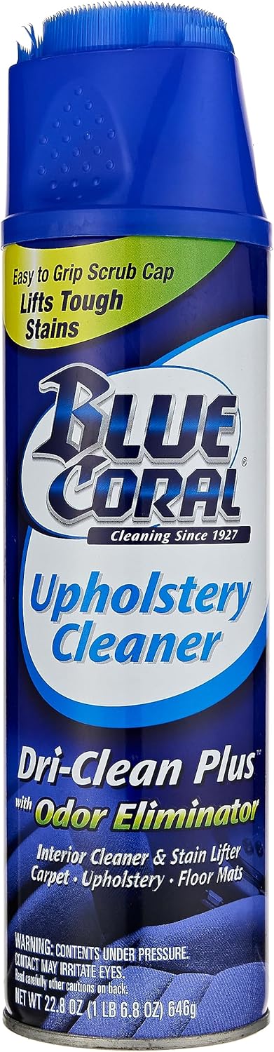 Blue Coral DC22 Upholstery Cleaner Dri-Clean Plus with Odor Eliminator, 22.8 oz. Aerosol