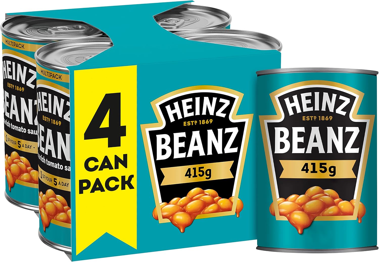 Heinz Baked Beans 4x415g