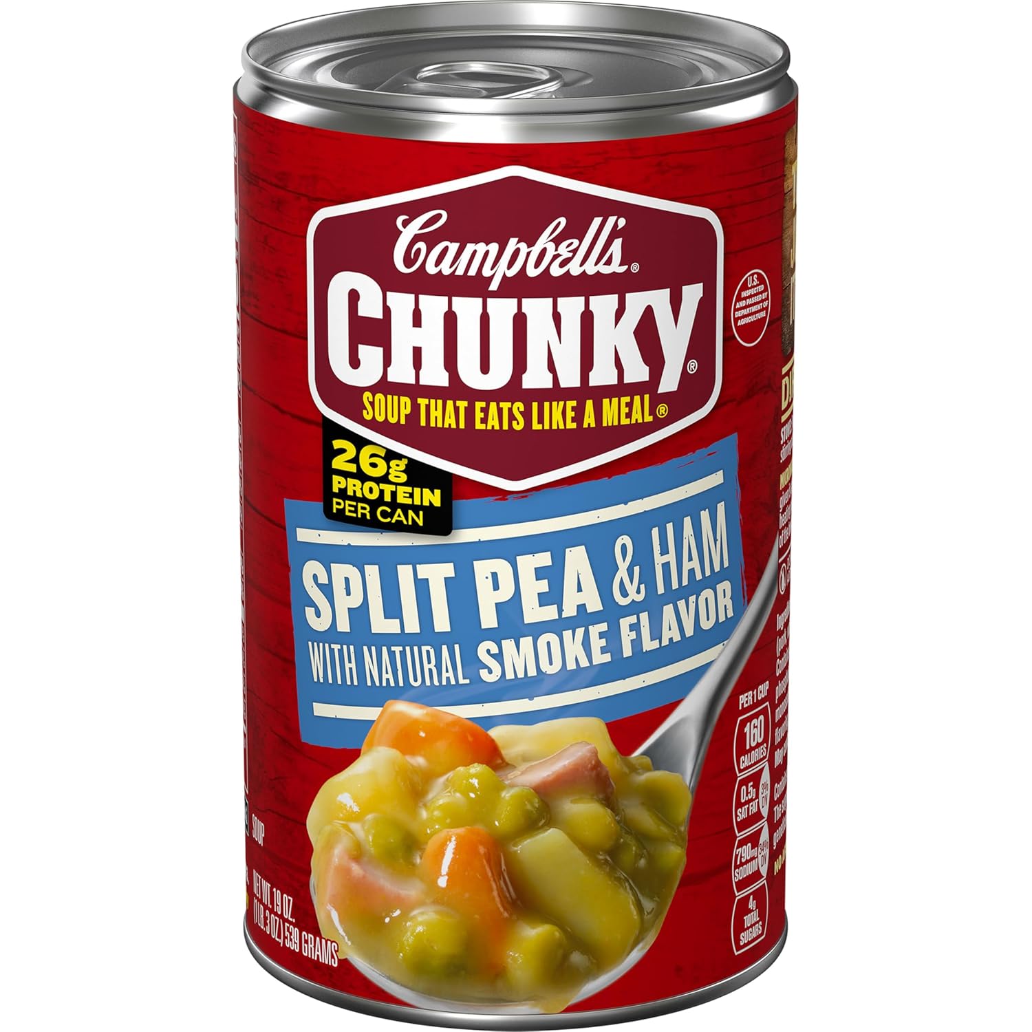 Campbell’s Chunky Soup, Split Pea Soup With Ham, 19 Oz Can