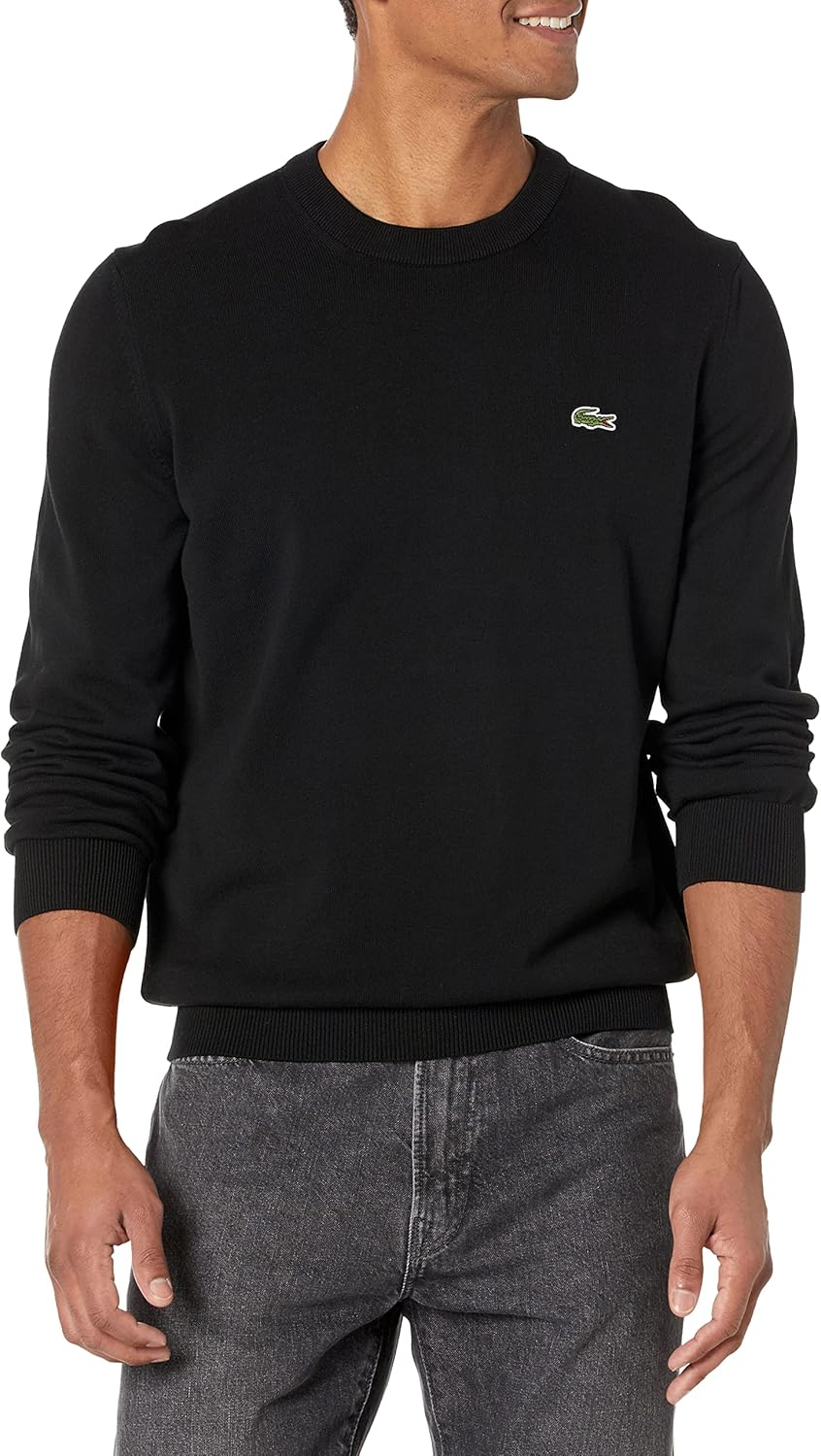 Lacoste Mens Long Sleeve Crew Neck Regular Fit Sweater