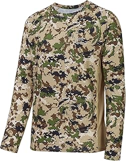 BASSDASH Men's Hunting Camo Performance Long Sleeve Shirt Fishing UPF50+ FS13M