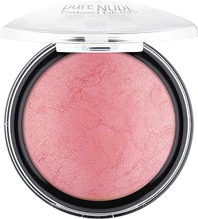 essence | Pure Nude Baked Blush | Highly Pigmented Baked Texture for a Bright, Healthy Glow | Available in 8 Gorgeous Shimmery Shades | Vegan & Cruelty Free (02 pink flush)