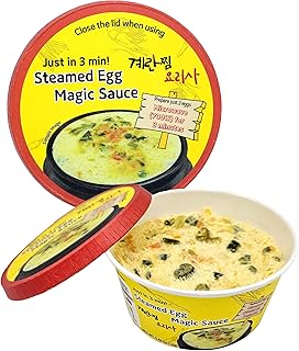 Korean Steamed Egg Kit Cups with Salted Shrimp Sauce - Korean-style scrambled eggs Ready in just 3 Minutes Quick & Easy to Prepare - Authentic Korean Flavor Food Gyeran-jjim, 12 Pack