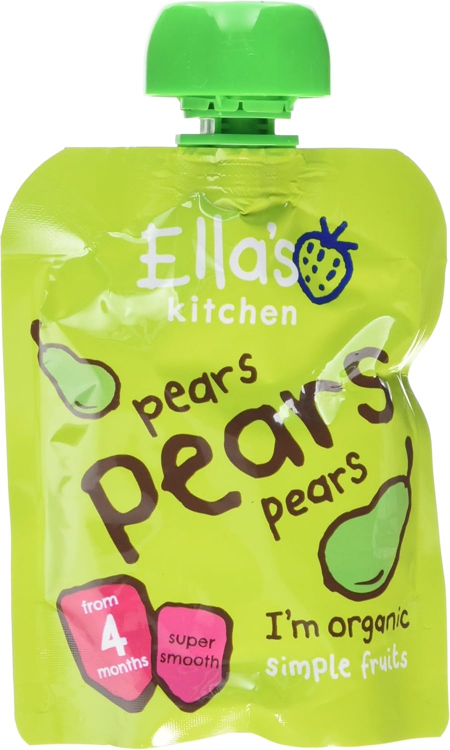 Ella's Kitchen Organic Pears First Tastes Baby Pouch 4+ Months, 70g