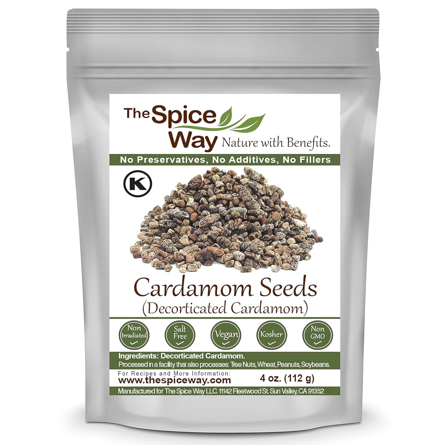 The Spice Way Cardamom Decorticated - (4 oz) made from premium green cardamom pods