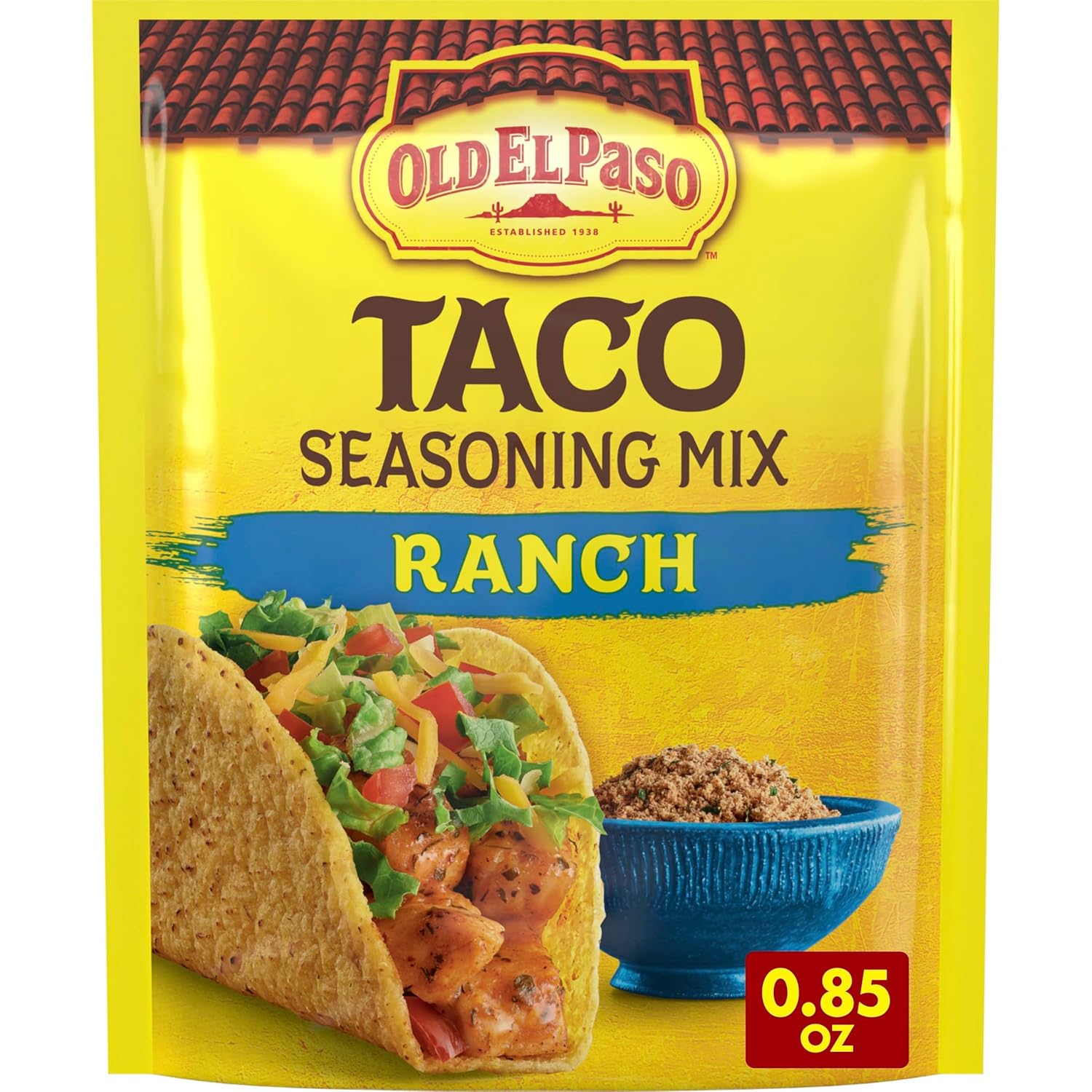 Old El Paso Taco Seasoning Mix, Ranch Flavored, 0.85 oz