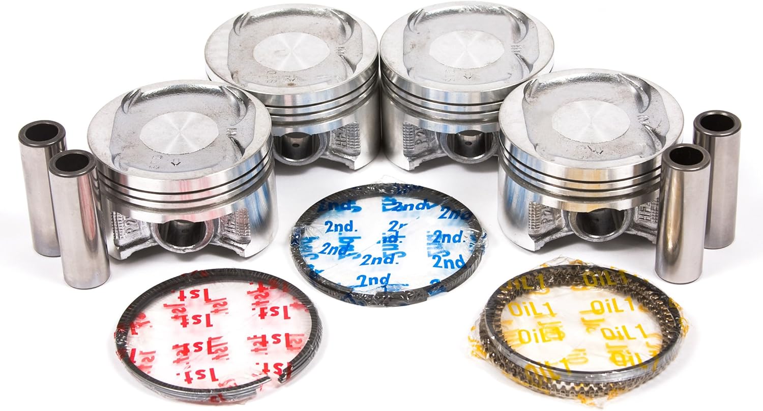 Evergreen PA44029.50 Compatible With Honda Civic Del Sol 1.6 D16Y5 D16Y7 D16Y8 Engine Piston Set (Oversize 0.50mm = 0.020")