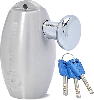 Magmaus® MBL02 [Never-Rust] Disc Brake Lock - [High Security] [304 Stainless Steel] - Weatherproof - Reminder Cable - Suitable for Motorcycles, Mopeds, Bikes