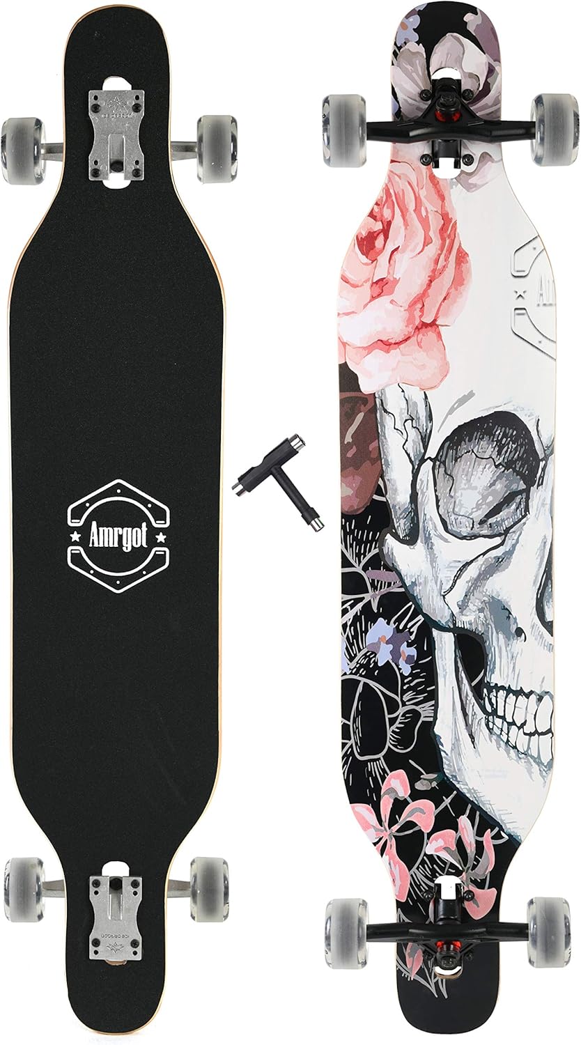 42 inches Complete Longborads Drop Through Deck Concave Cruise Professional Longboards