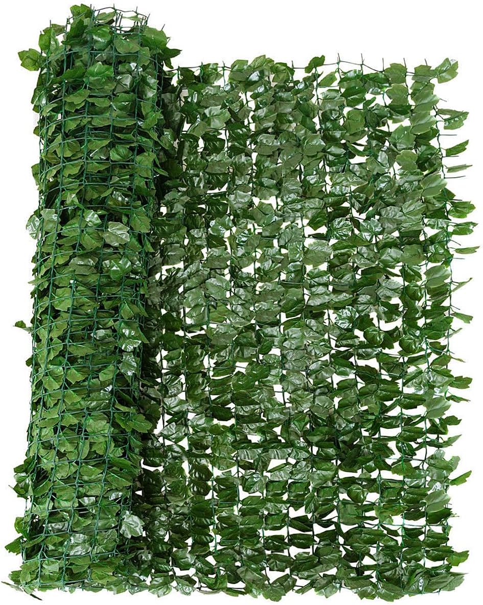 ORALNER Artificial Ivy Privacy Fence Screen, 95"x40" Artificial Hedge Wall Panels, Faux Ivy Vine Leaf Greenery Decoration for Indoor, Backyard, Balcony, Patio, Outdoor Garden Decor