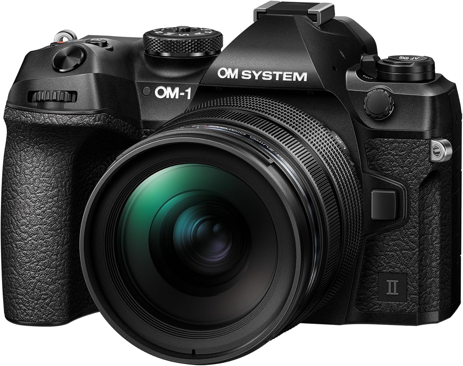 OM SYSTEM OM-1 Mark II Micro Four Thirds System Camera, 20 MP BSI Stacked Sensor, 5-Axis Image Stabilisation, Black with M.Zuiko Digital 12-40mm f2.8 PRO II lens