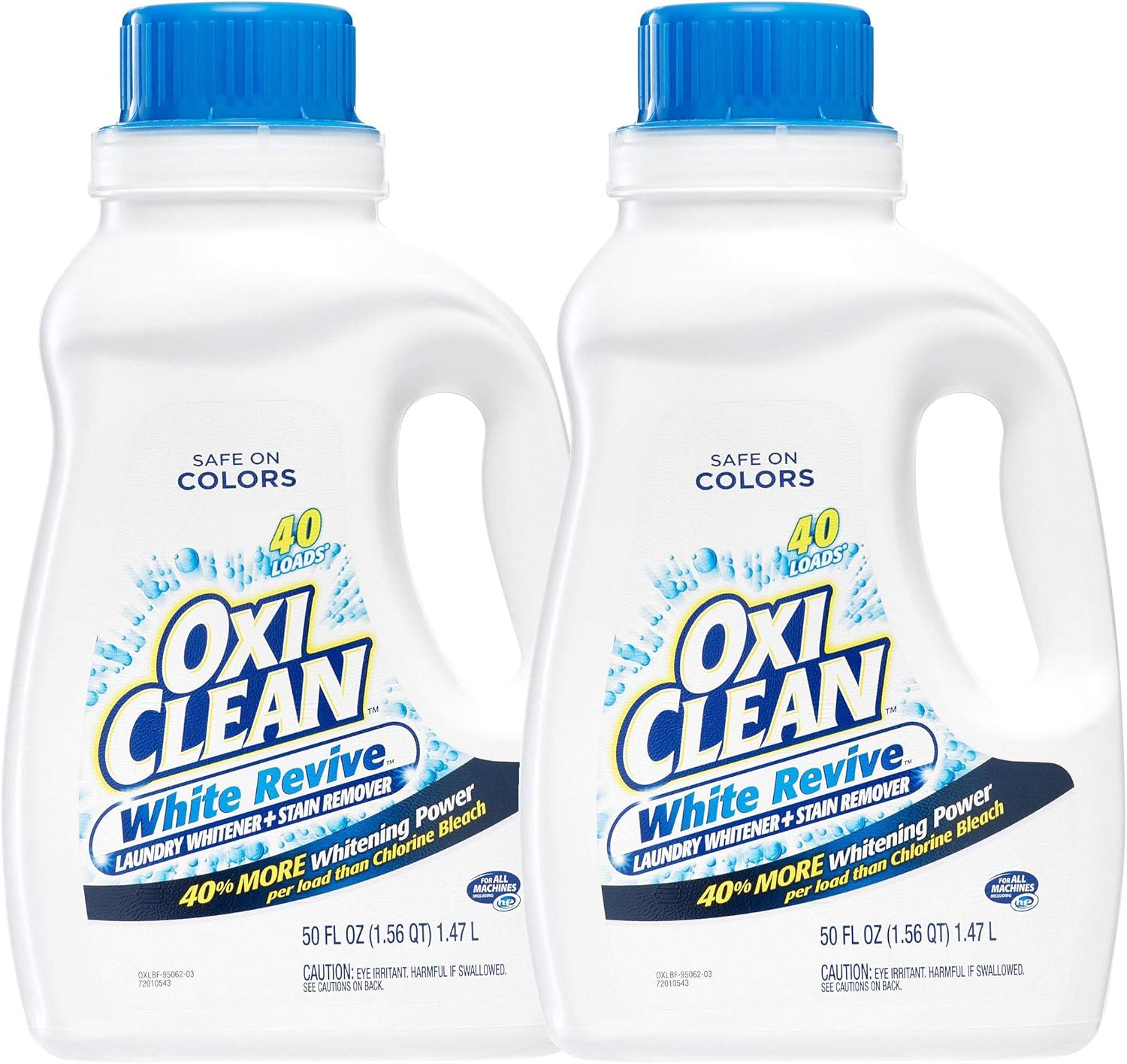 OxiClean Laundry Liquid Stain Remover, White Revive, 40 Loads, 50 Oz