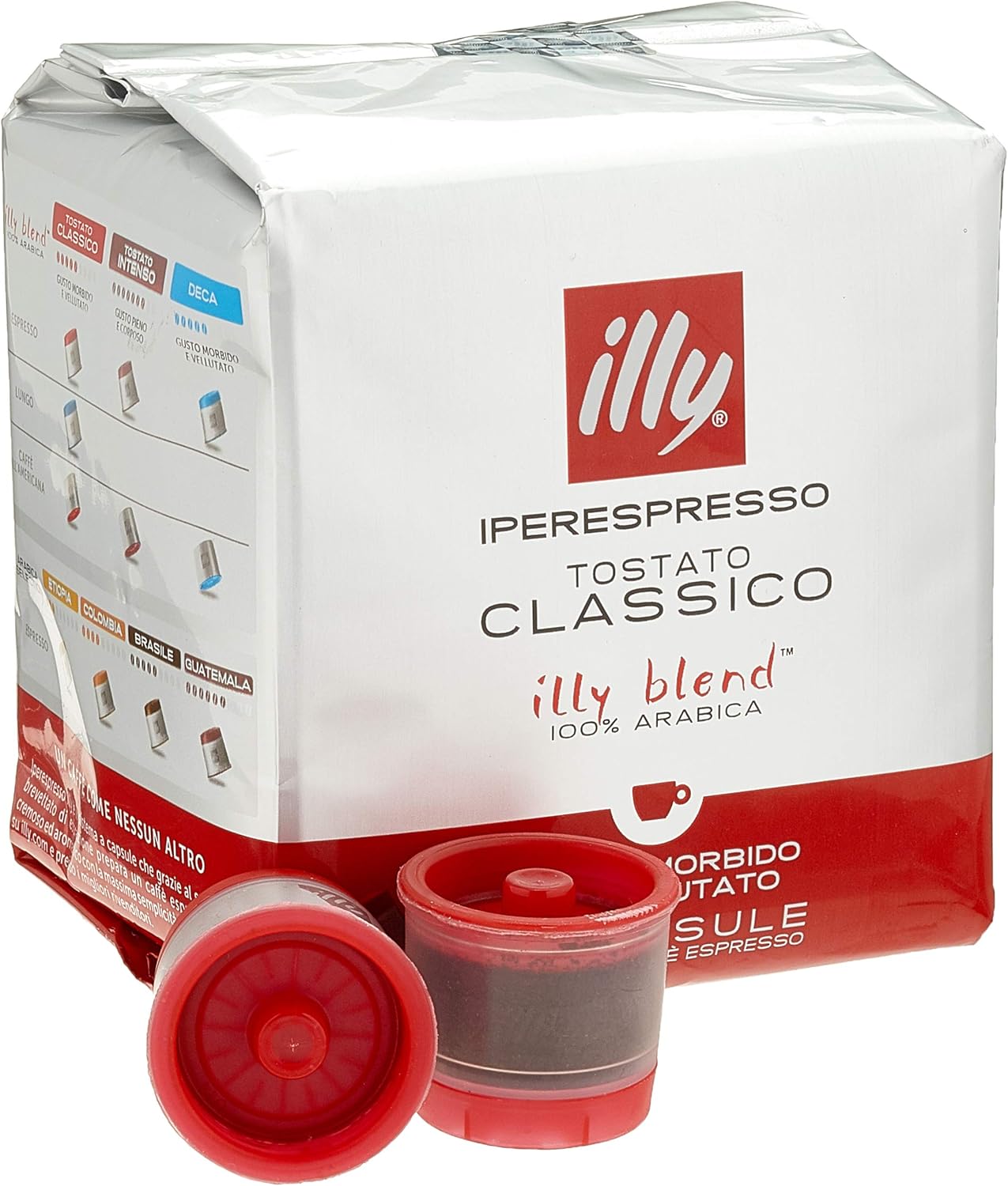 illy Coffee, Classico Espresso Coffee Capsules, Medium Roast, 100 Percent Arabica Coffee Beans, 18 Capsules