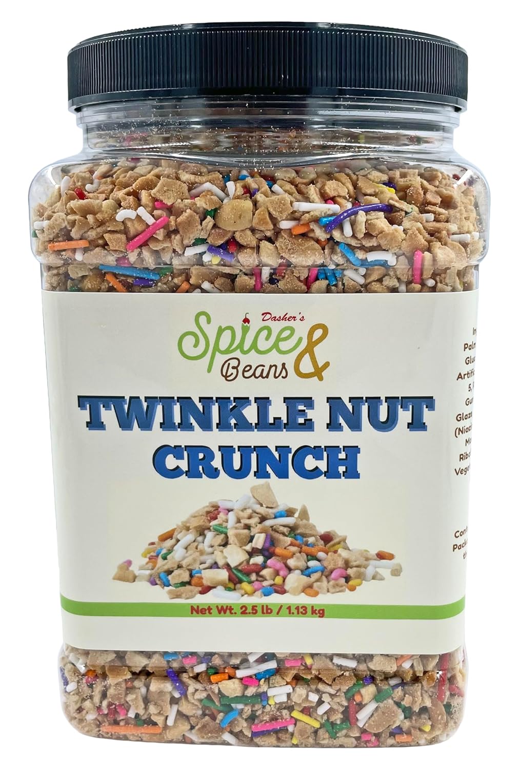 Twinkle Nut Crunch | Ice Cream Topping & Cake Decoration | By Dasher's Spice & Beans | 2.5 lb