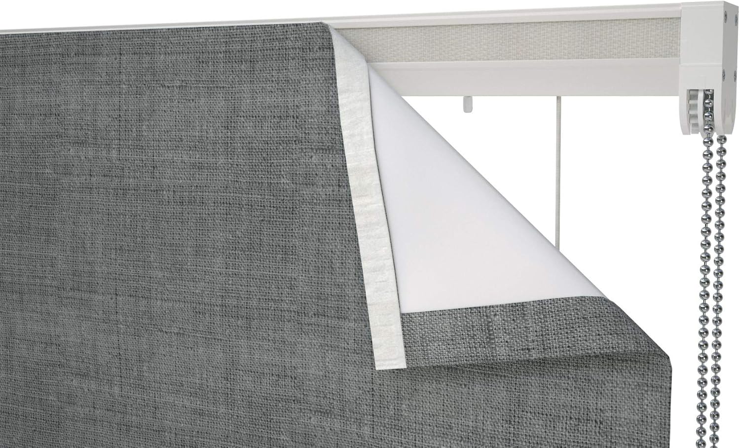 Speedy Connect Roman blind Cassette Kit, Aluminium headrail, White, 120cm