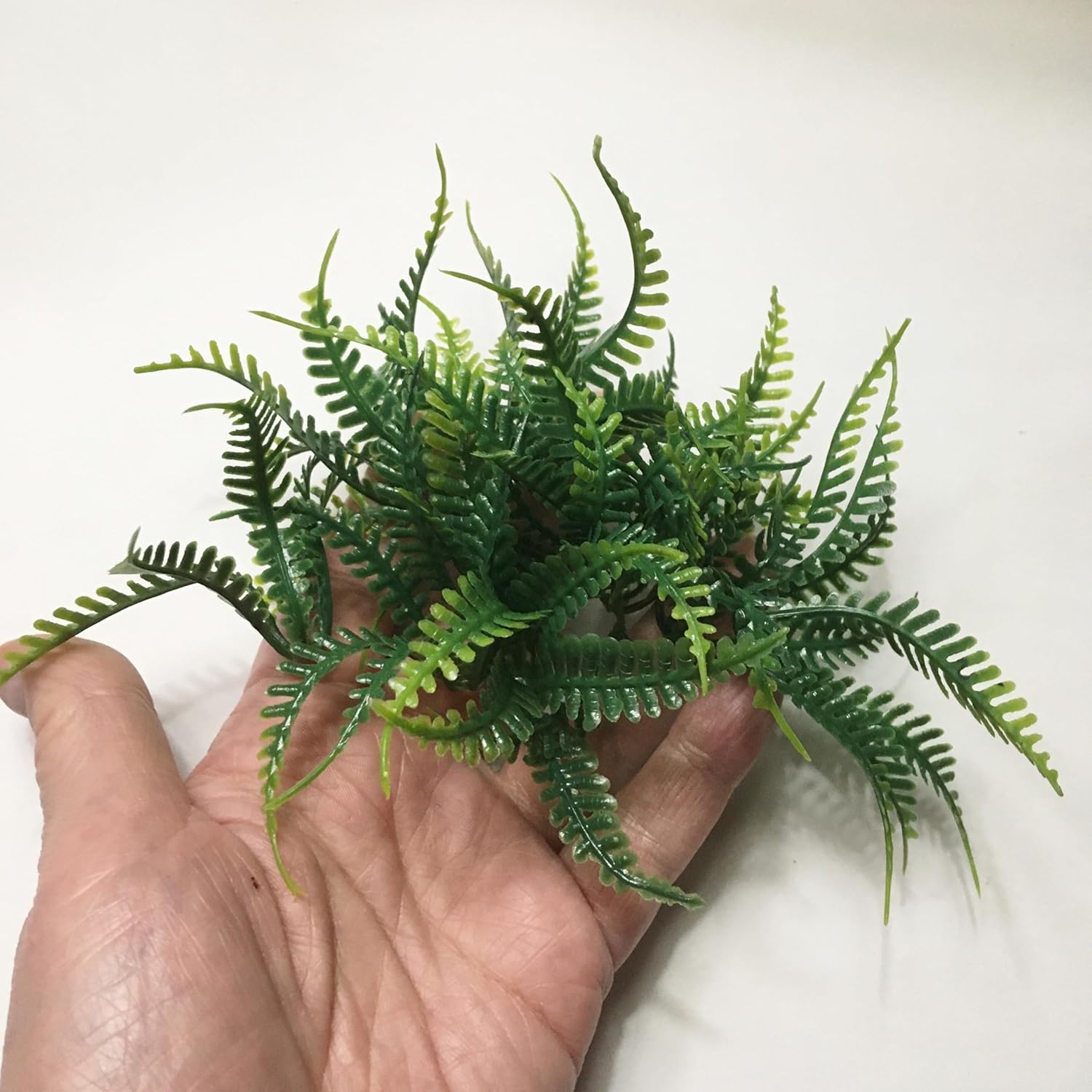 M01539 MOREZMORE 10pc Artificial Miniature Plants for Miniature Dollhouse Landscape Diorama Settings Foliage Miniature Grass Miniature Leaves 1:6 Scale 1/6 Scale