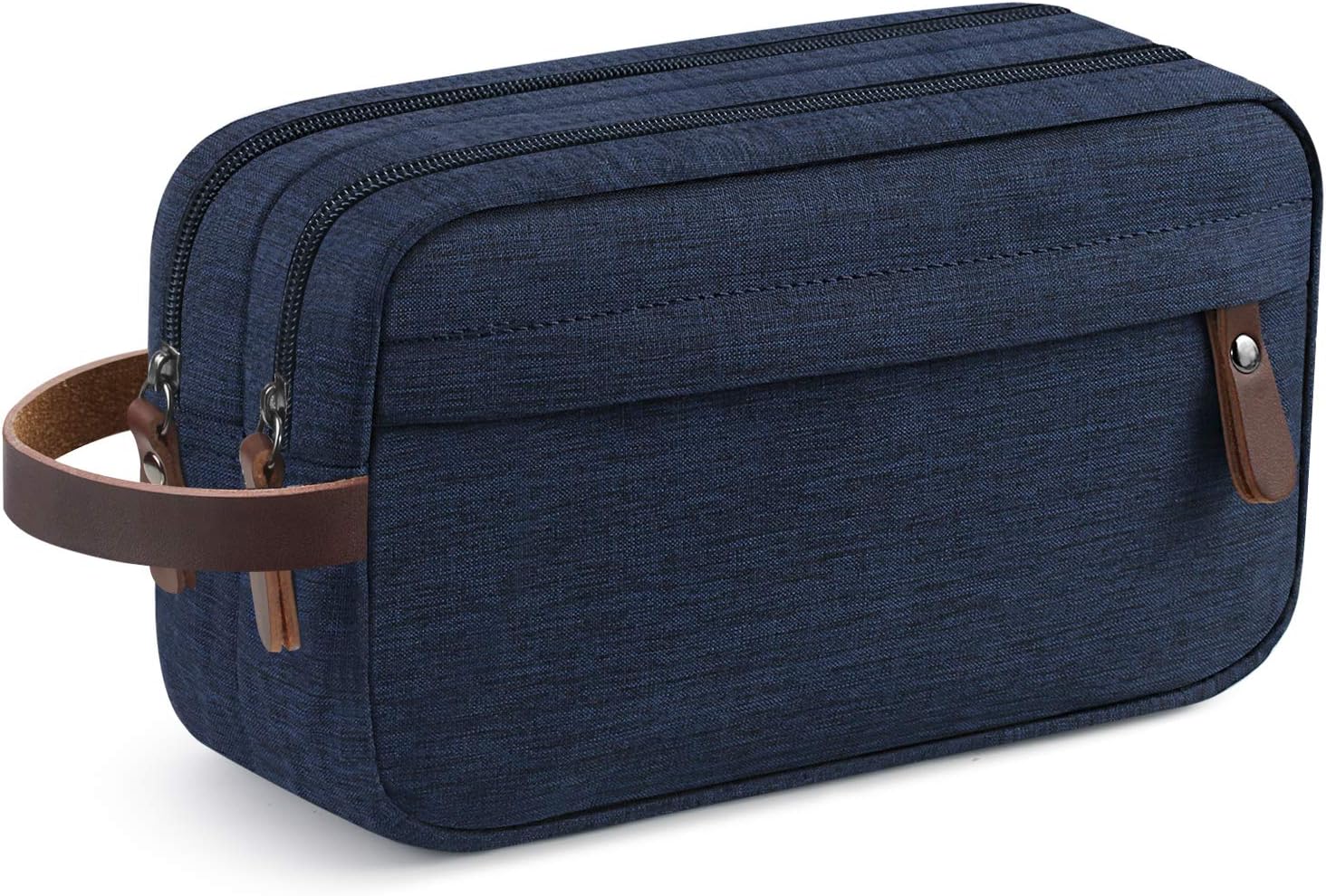 Men's Travel Toiletry Organizer Bag Dopp Kit, Bathroom Bags (Blue Water-resistant)