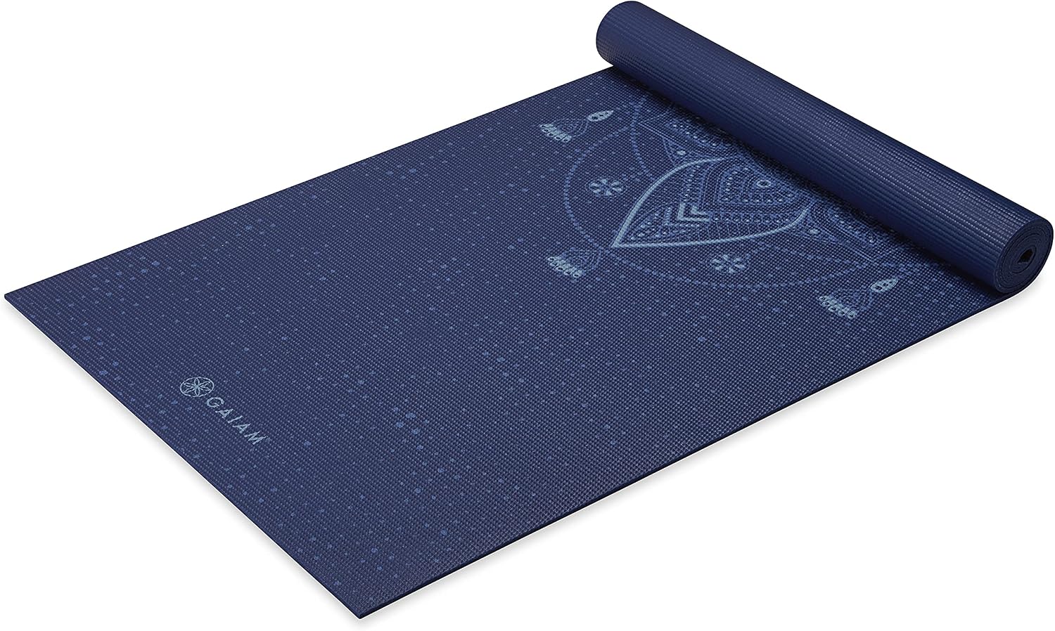 Gaiam Premium Yoga Mat, 6mm Thick Print Mat