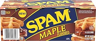 SPAM Maple Flavored Canned Ham, 12 oz Can (4-Pack)