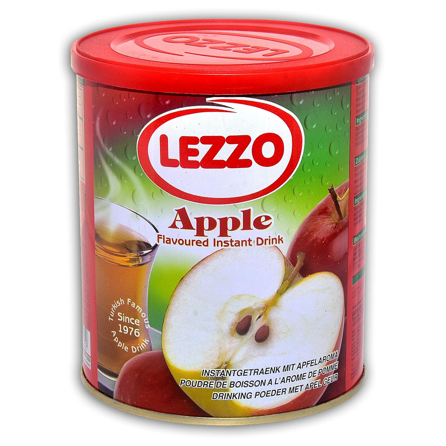 LEZZO Apple Flavoured Instant Drink - 700g Jar | Traditional Turkish Apple Tea Powder | Refreshing Hot & Cold Beverage Mix | Fruity Flavour Drink from Turkey