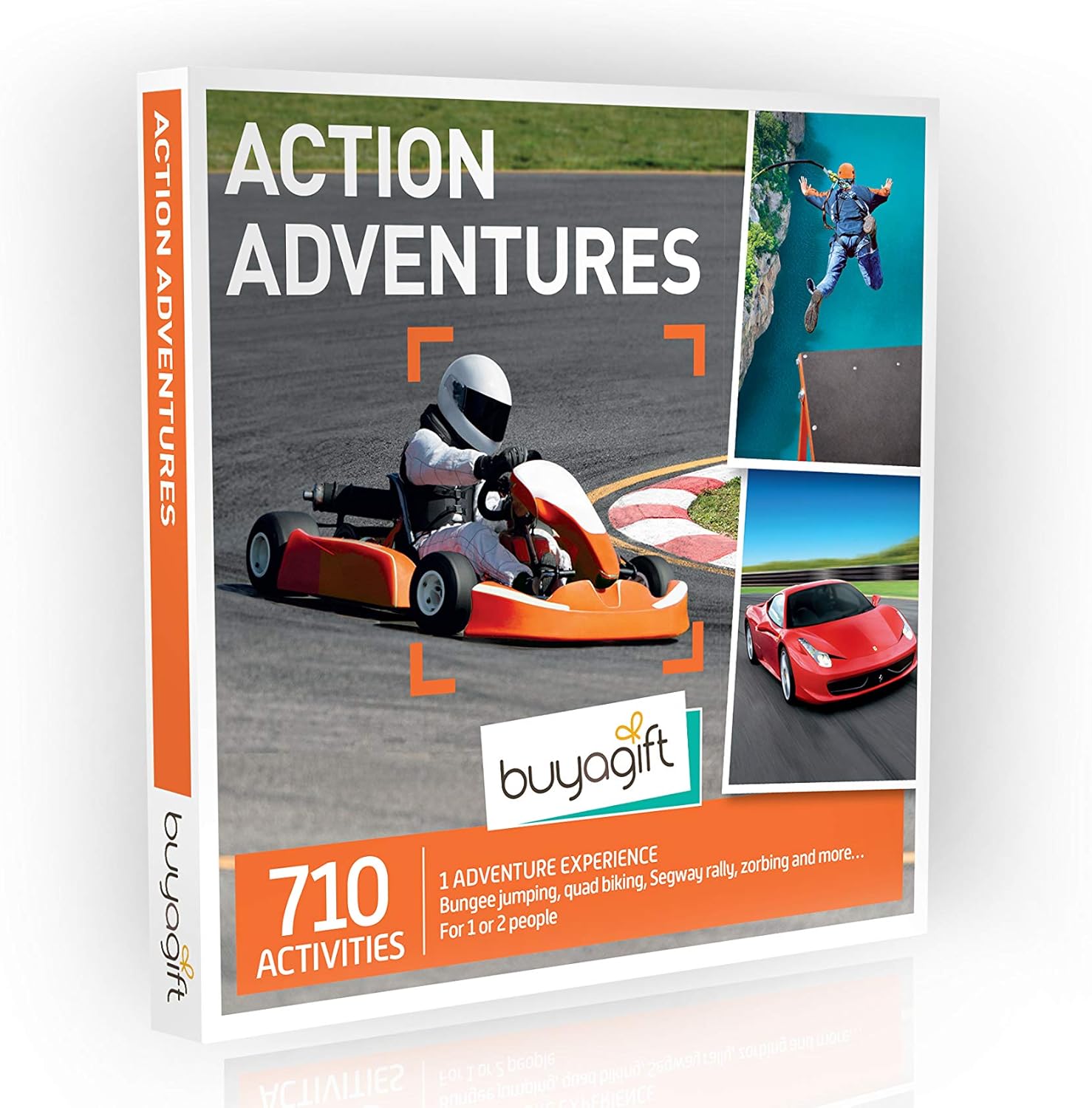 Buyagift Action Adventures Experience Gift Box for 1 or 2 – 710 Thrilling Experience Options