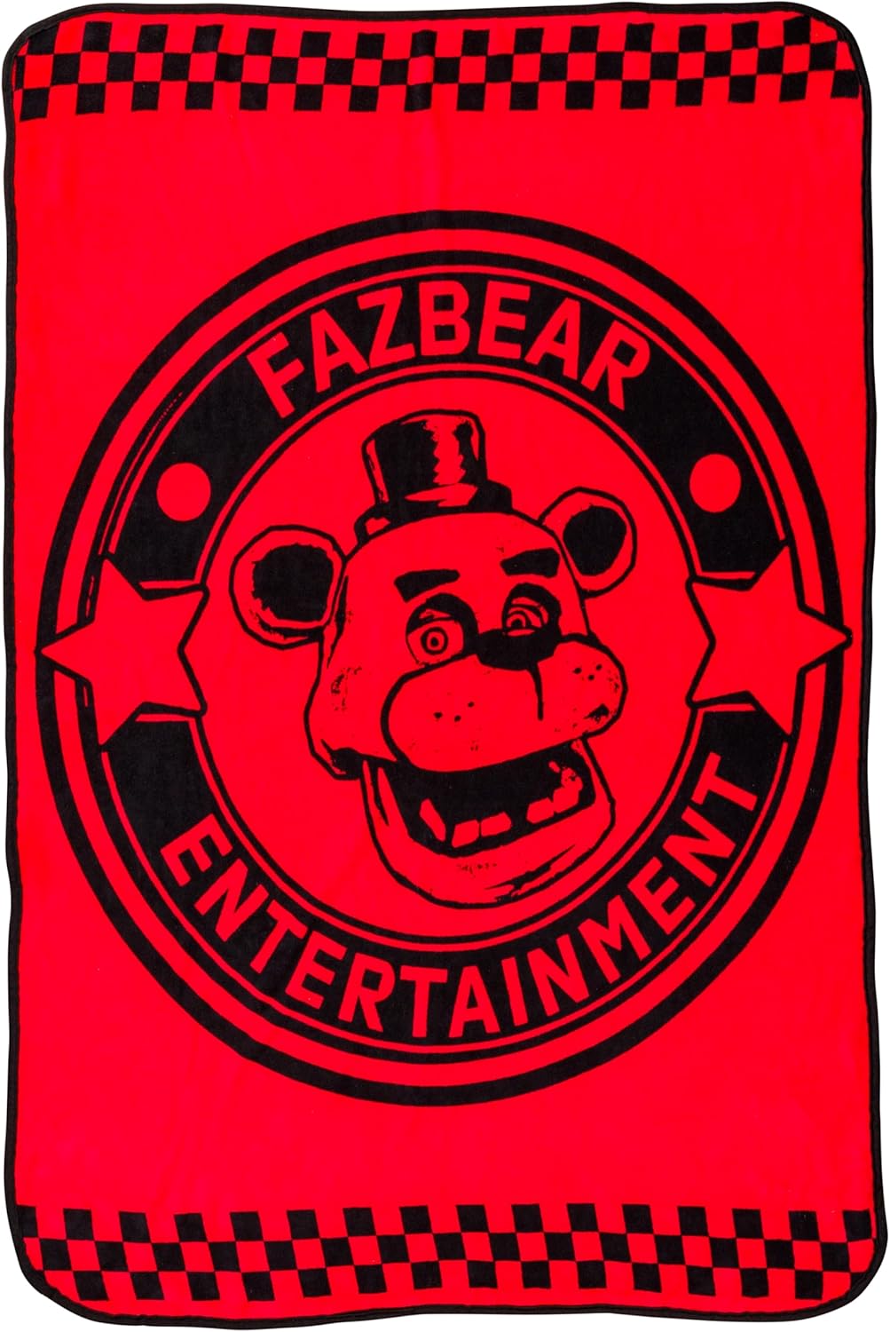 Silver Buffalo Five Nights at Freddy's Special Delivery Fazbear Entertainment 45" x 60" Fleece Throw, Soft and Cozy Blanket, 185 GSM