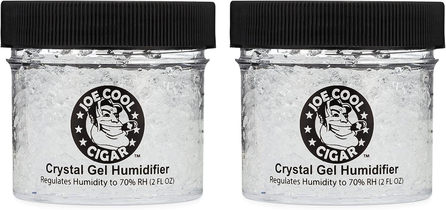 Crystal Gel Humidifier for Cigar Humidors (2 oz Jars) - 2 Pack