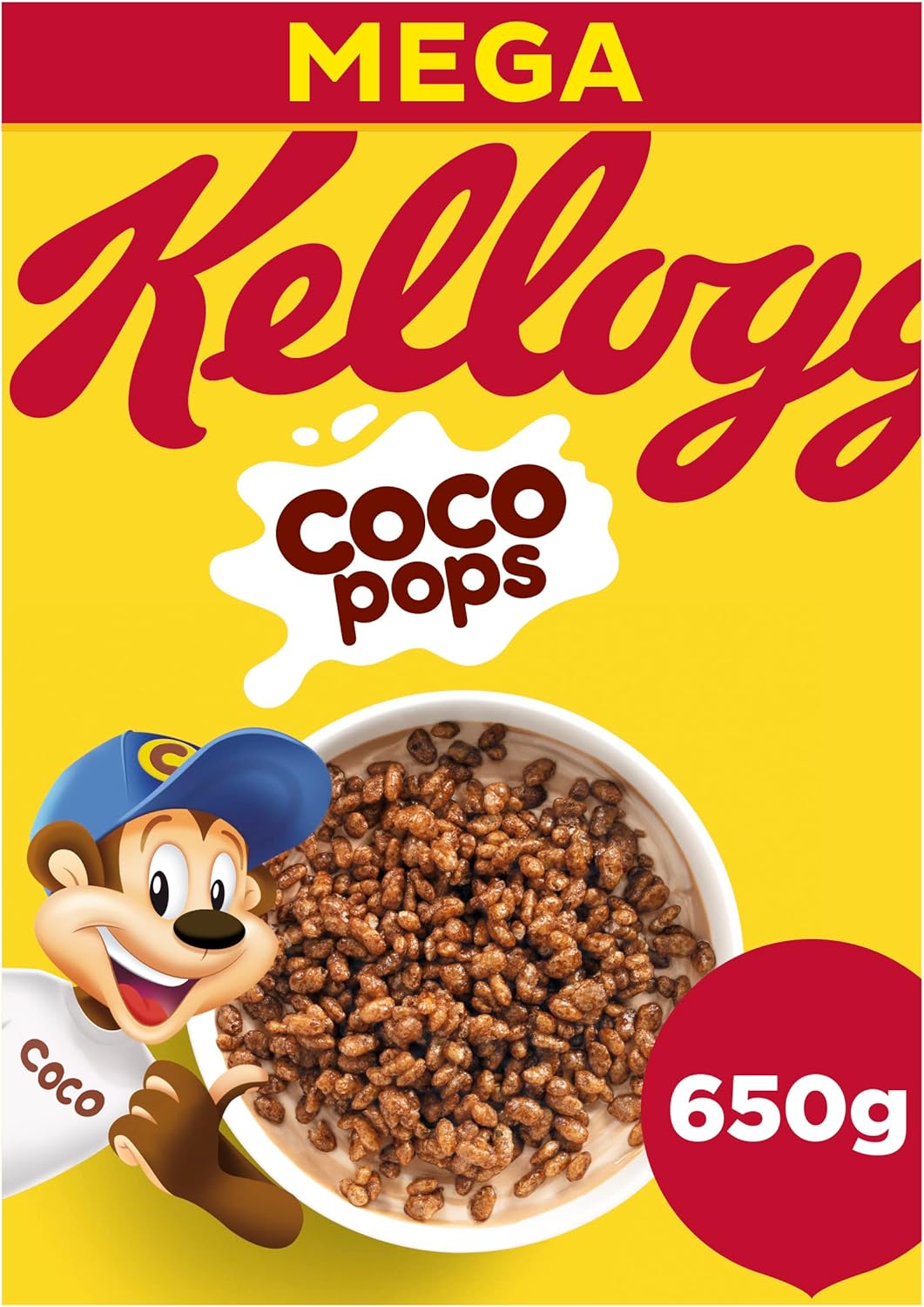 Kellogg's Coco Pops Chocolate Breakfast Cereal, 650g