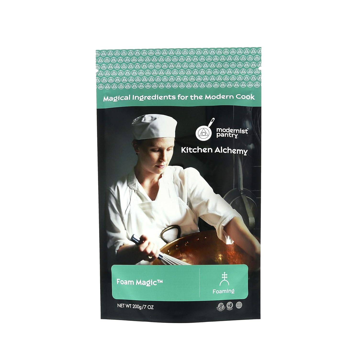 Foam Magic™ ⊘ Non-GMO ❤ Gluten-Free ☮ Vegan - 200g/7oz (Create stable hot or cold culinary foams from most liquids)