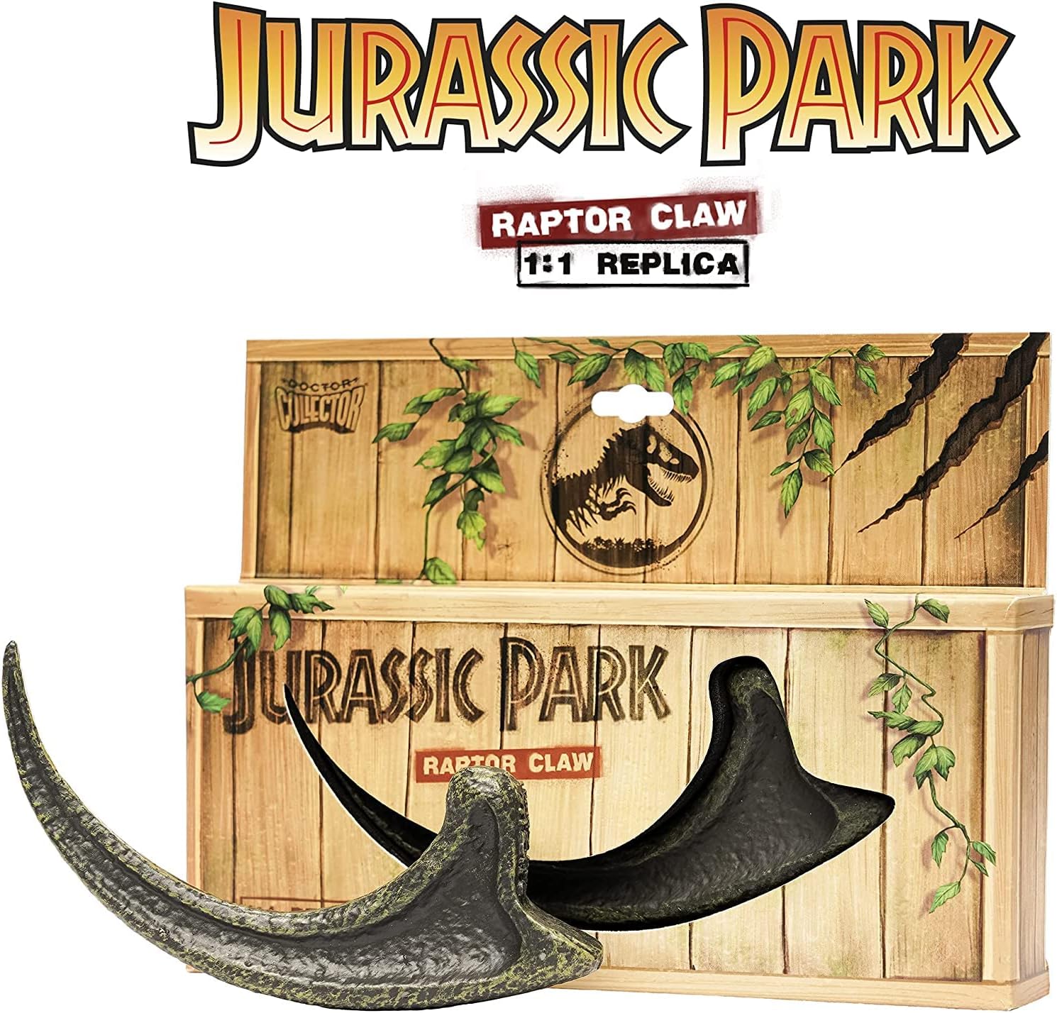 Doctor Collector Jurassic Park Official Velociraptor Claw Replica, Official Collectible Edition with Realistic Design 19x14 cm