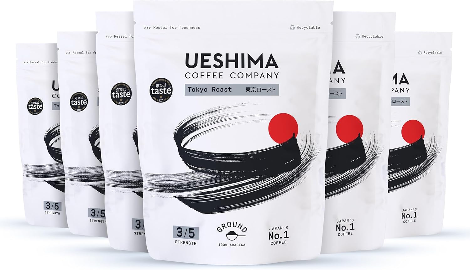 Ueshima Tokyo Roast Ground Coffee 250g (pack of 6)