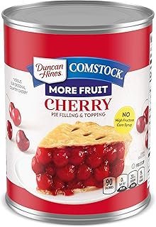 Duncan Hines Comstock More Fruit Pie Filling & Topping Cherry, 21 Oz Can
