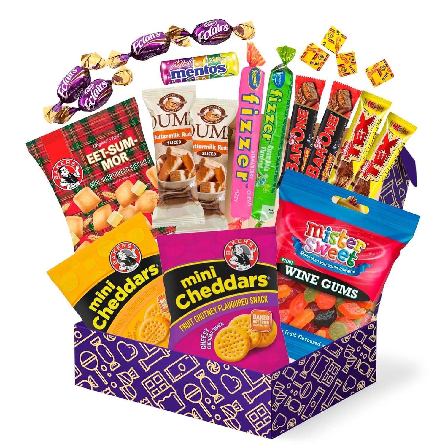 Treats from Home Mini International Exotic Snack Box Variety Pack, 21 Pieces of Premium Foreign Rare Snack Food Gifts, Mystery Box of Snacks, African Snacks for Adults and Kids