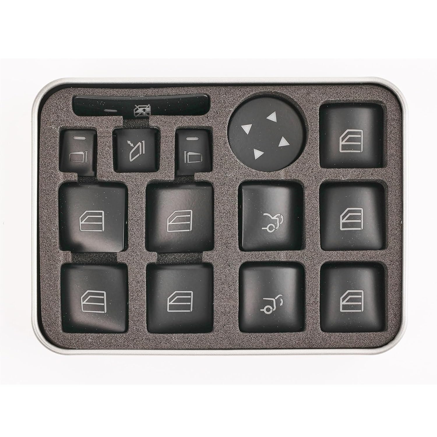 Driver Side Window Control Switch/Fit for Mercedes Benz CLA 180 200 GLA 180 200 2013 2014 2015 2016 2017 2018 2019 14x Car Parts Window Switch Button Repair Stickers