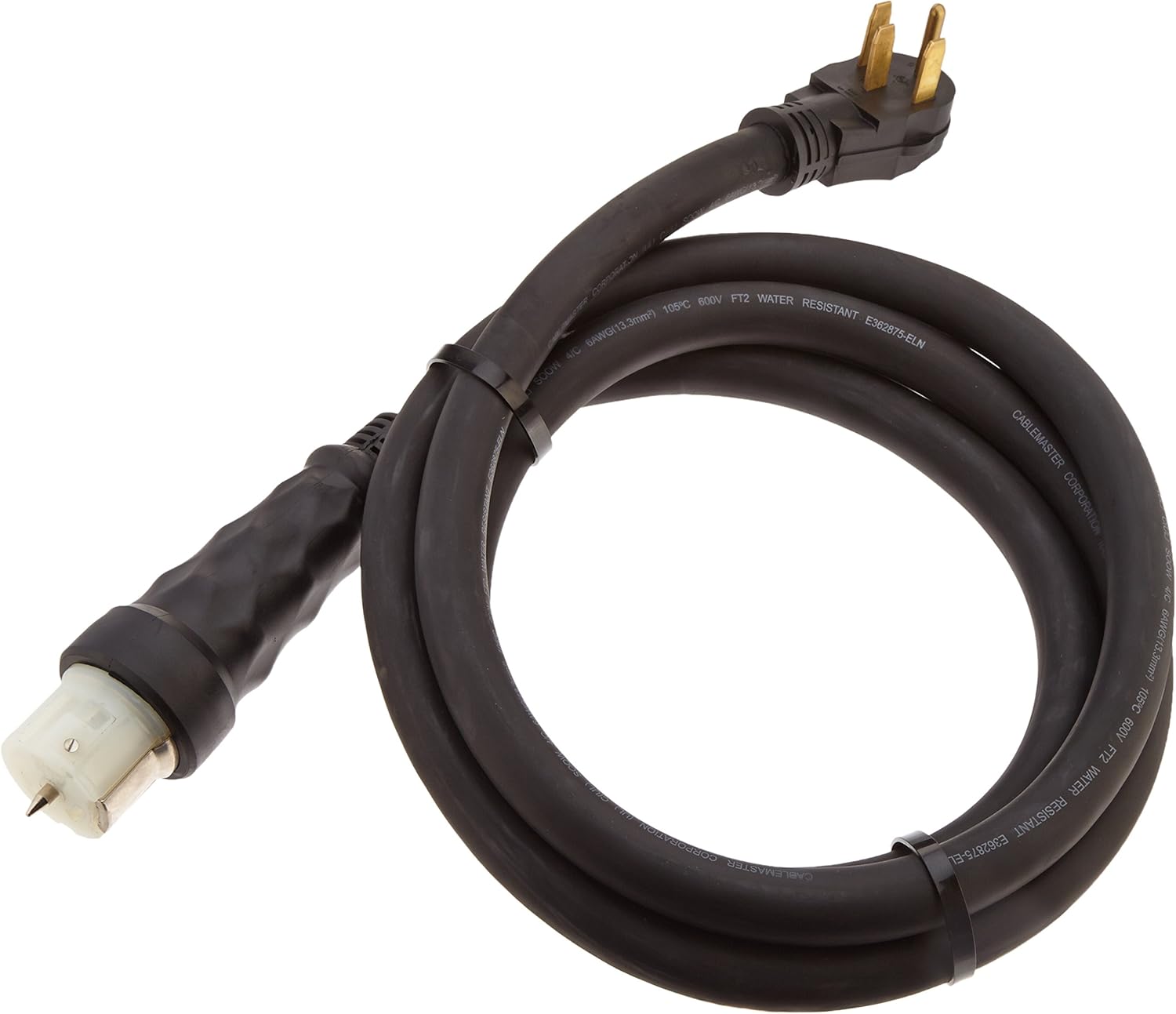 Generac 6330 10Foot 50Amp Generator Cord with NEMA 1450 Male and CS6364 Female Locking End