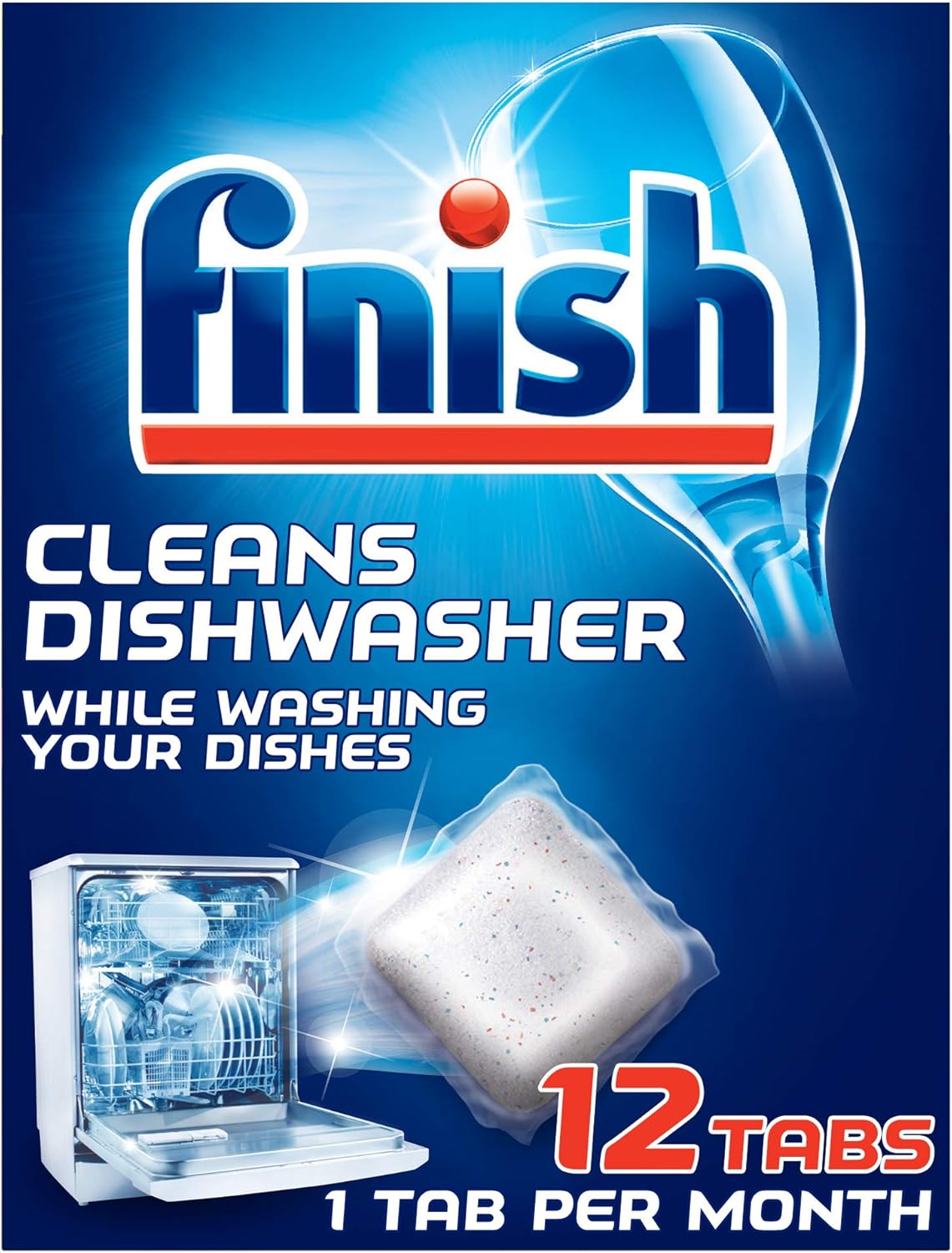 Finish In-wash Dishwasher Cleaner (12 tablets)