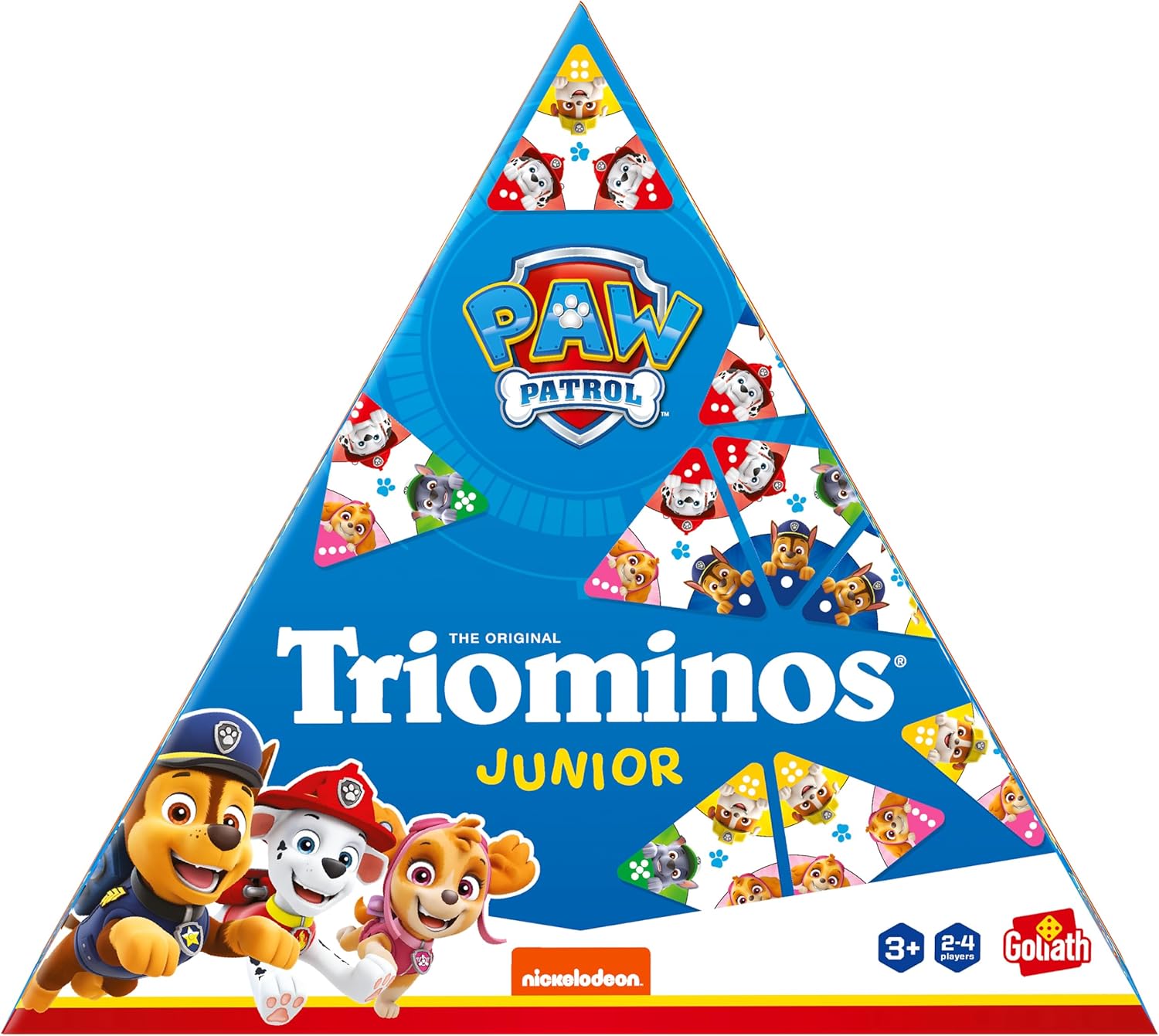 Triominos Junior: Paw Patrol | Match Your Favourite Paw Patrol Characters or Complete the Triangular Puzzle! | For 1-4 Players Ages 3+