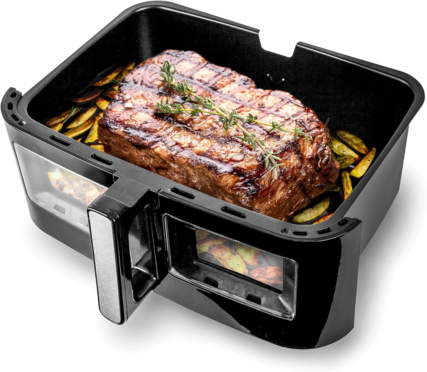 Duronic Large Drawer AFD1 | LARGE DRAWER ONLY | 10L Drawer Specifically for the Duronic AF24 Air Fryer, One Big Sync Cook Cooking Tray for Dual Zone Air Fryer