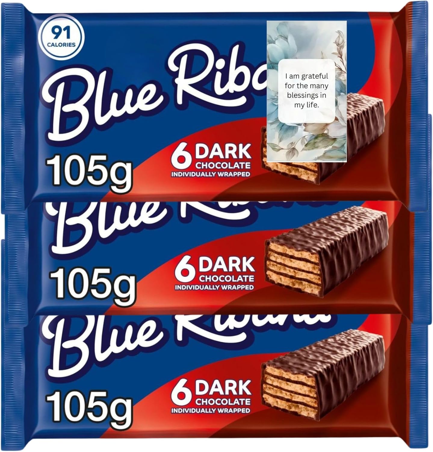 Dark Chocolate Wafer Biscuits Hamper Bundle 6 Bars (3 Pack) – Gift or Self-indulgement, All Occasion By Oerich Gift