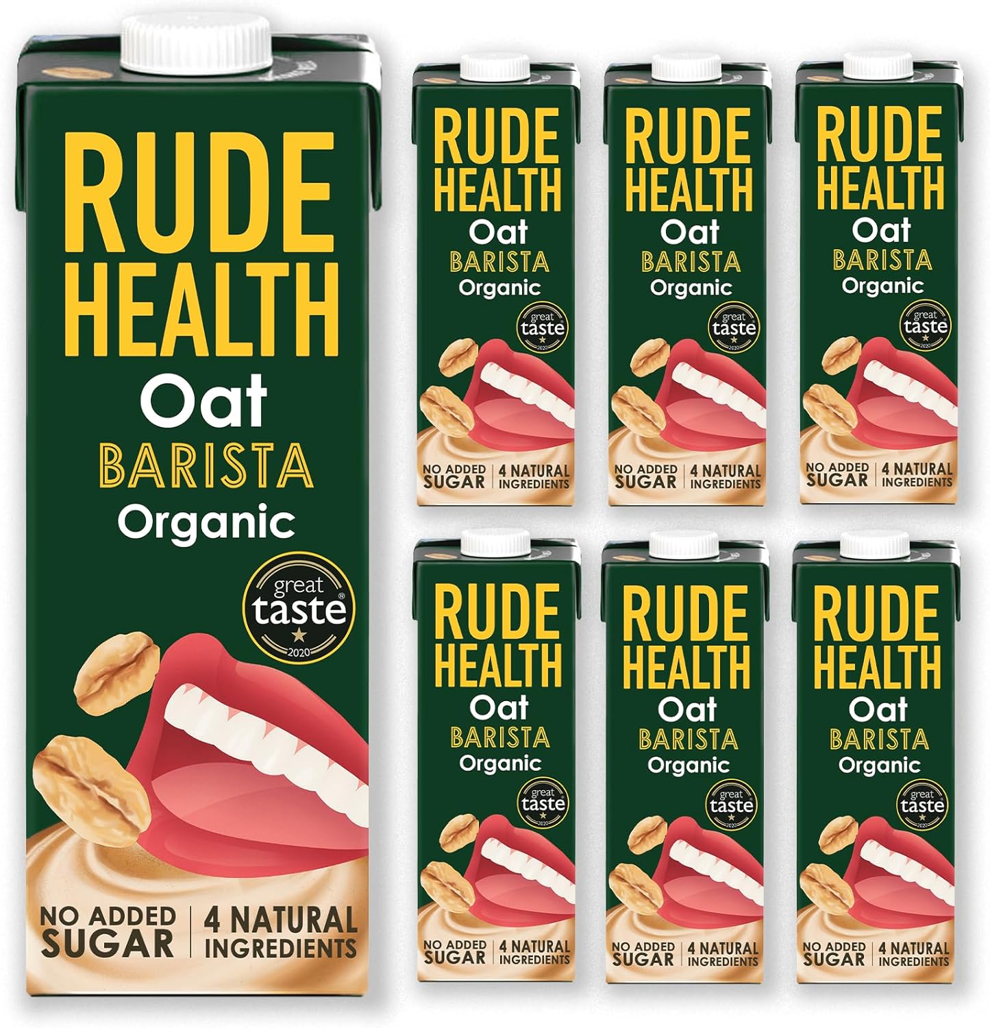 Rude Health Organic Oat Barista Drink 1 Litre. (Pack of 6)