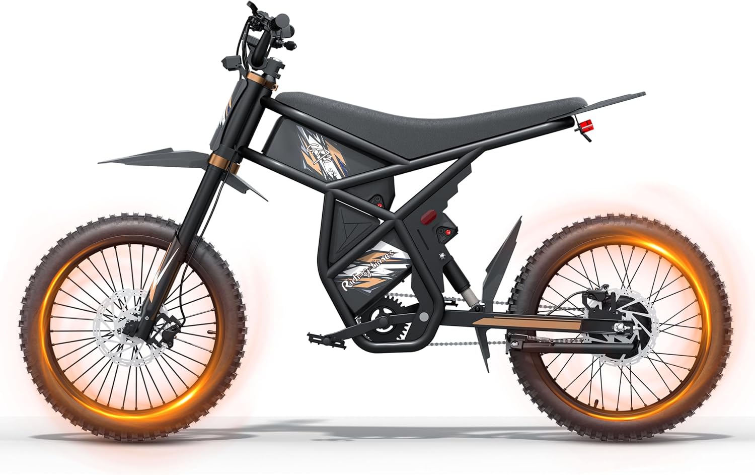 GT73/ GT54 Electric Dirt Bike for Adults Teens - 3000W/ 2500W Motor 50/37 MPH High-Speed, 25"/14" Fat Tires & Dual Removable Battery(60V/48V) | All-Terrain Off-Road eBike for Snow, Sand