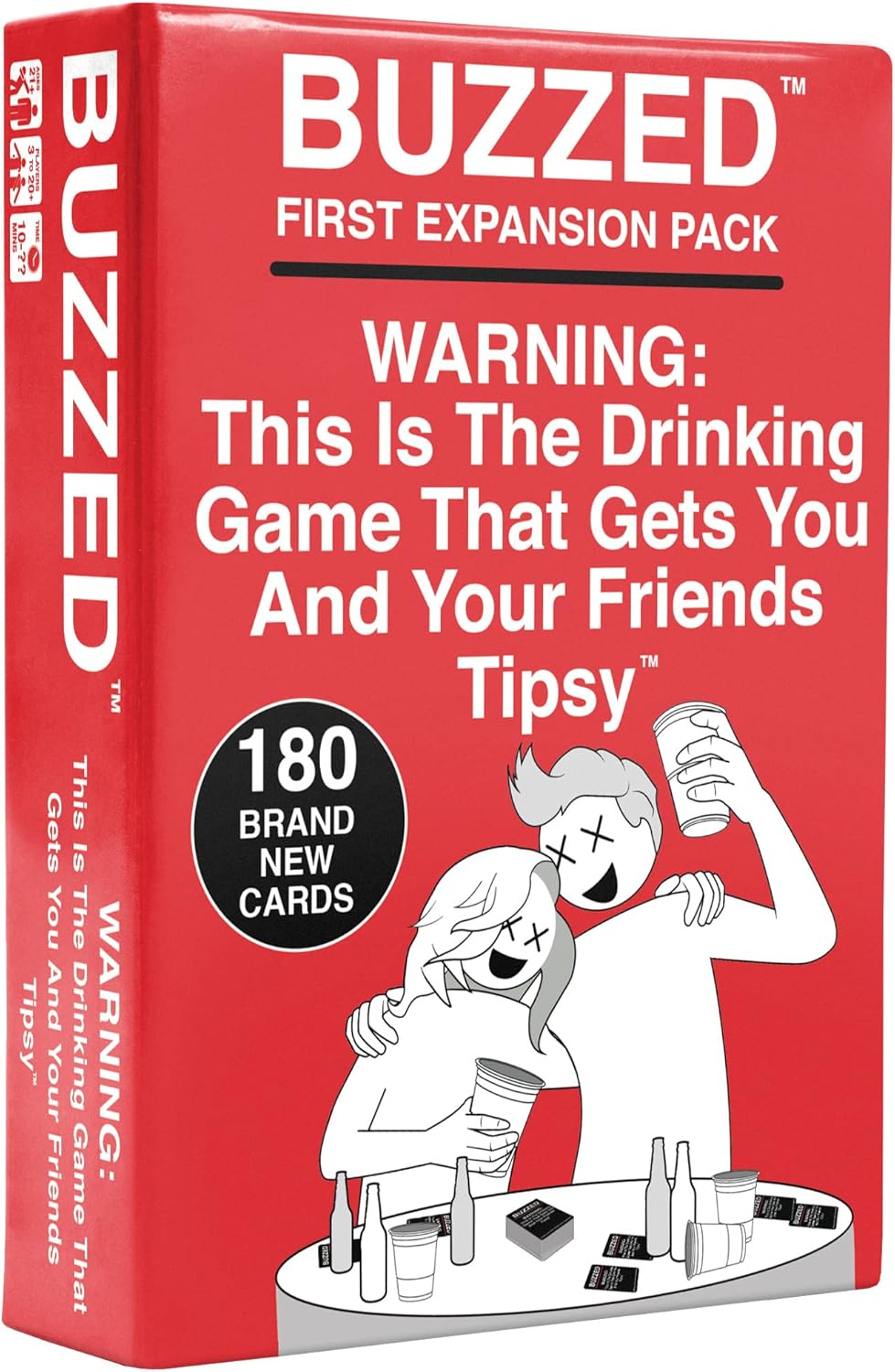 WHAT DO YOU MEME? Buzzed Expansion Pack #1, The Hilarious Adult Drinking Game, Perfect for Bachelor Party Fun, 180 Cards to Add to The Core Game