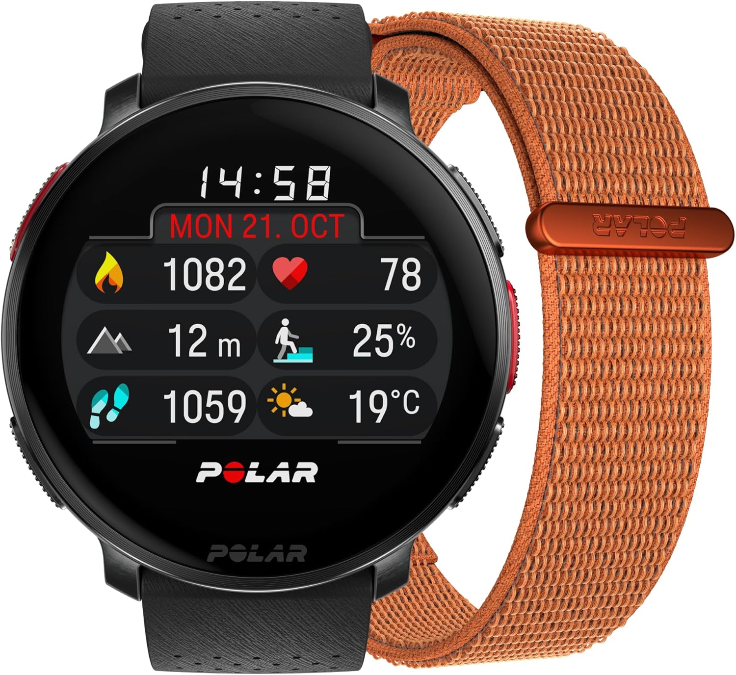 POLAR Sport Watch with GPS, Heart Rate Monitor, and Extended Battery Life, SmartWatch for Men and Women, Offline Maps, Running, Triathlon Watch