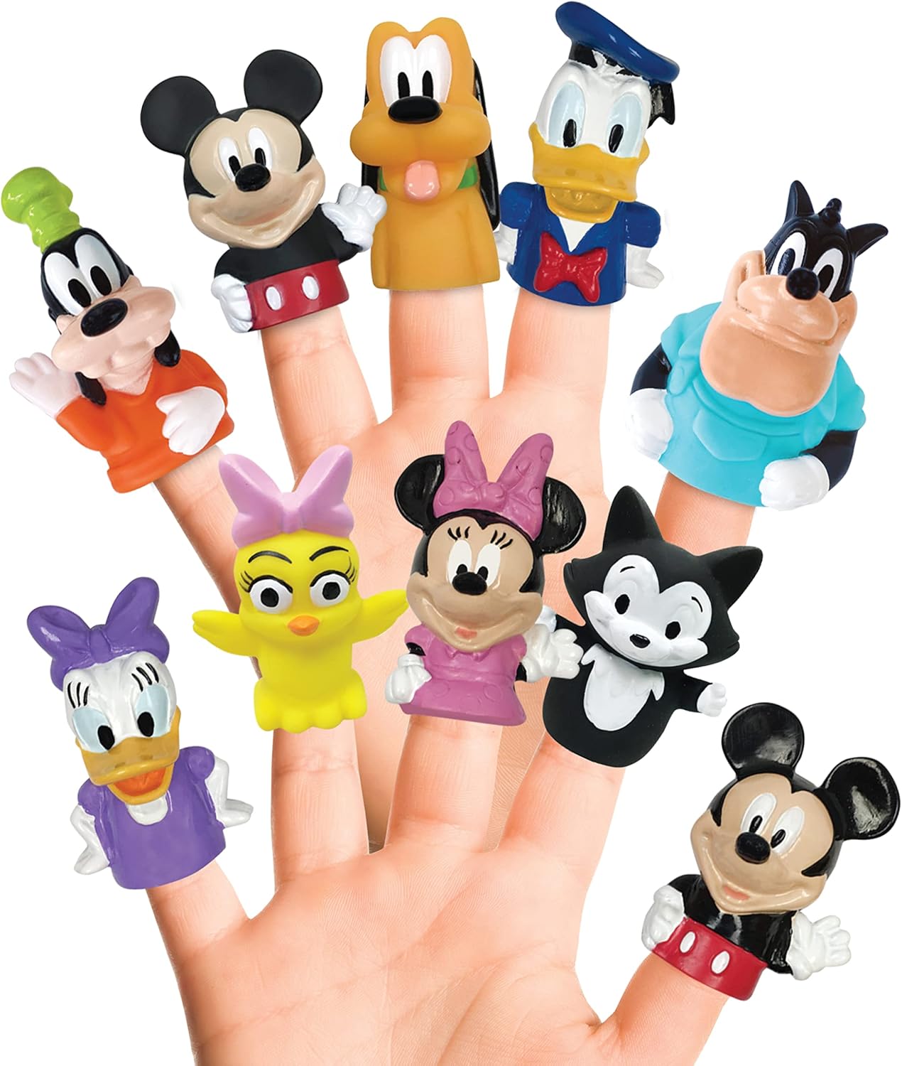 Disney Mickey & Friends 10 Piece Finger Puppet Party Pack New